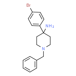1-benzyl-4-(4-broMophenyl)piperidin-4-aMine结构式