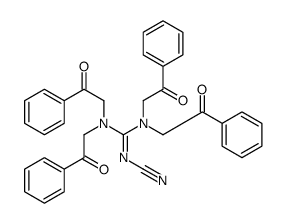 2-cyano-1,1,3,3-tetraphenacylguanidine Structure