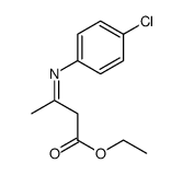 ethyl 3-((4-chlorophenyl)imino)butanoate Structure