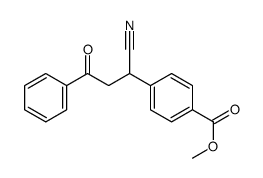 methyl 4-(1-cyano-3-oxo-3-phenylpropyl)benzoate Structure