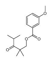 (2,2,4-trimethyl-3-oxopentyl) 3-methoxybenzoate结构式