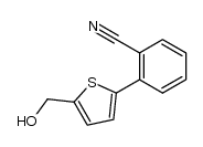 2-[5-(hydroxymethyl)thiophen-2-yl]benzonitrile结构式