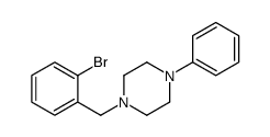 1-[(2-bromophenyl)methyl]-4-phenylpiperazine Structure