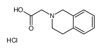 (1,2,3,4-Tetrahydro-2-isoquinolyl)acetic acid hydrochloride Structure