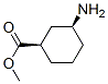 Cyclohexanecarboxylic acid, 3-amino-, methyl ester, cis- (9CI) Structure