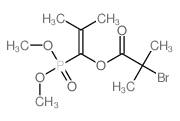 (1-dimethoxyphosphoryl-2-methyl-prop-1-enyl) 2-bromo-2-methyl-propanoate结构式