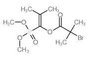 (1-dimethoxyphosphoryl-2-methyl-prop-1-enyl) 2-bromo-2-methyl-propanoate structure