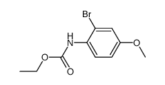 2-bromo-4-methoxyphenyl carbamic acid ethyl ester Structure