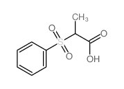 Propanoic acid,2-(phenylsulfonyl)-结构式