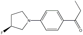 (S)-1-(4-(3-fluoropyrrolidin-1-yl)phenyl)propan-1-one结构式