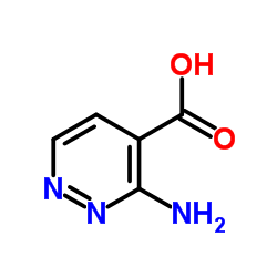 3-Amino-4-pyridazinecarboxylic acid structure