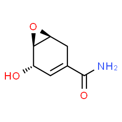 7-Oxabicyclo[4.1.0]hept-3-ene-3-carboxamide,5-hydroxy-,(1S,5S,6R)-(9CI) Structure