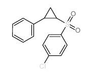 Benzene,1-chloro-4-[[(1R,2S)-2-phenylcyclopropyl]sulfonyl]-, rel-结构式