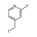 Pyridine, 2-fluoro-4-(iodomethyl)- (9CI) Structure