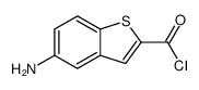 Benzo[b]thiophene-2-carbonyl chloride, 5-amino- (9CI) Structure