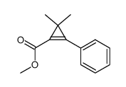 methyl 3,3-dimethyl-1-phenylcyclopropene-2-carboxylate结构式