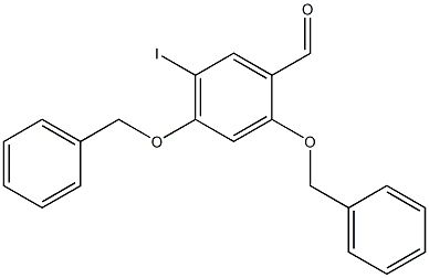 Benzaldehyde, 5-iodo-2,4-bis(phenylmethoxy)- Structure