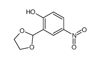 2-(1,4-dioxa-5-cyclopentyl)-4-nitrophenol结构式