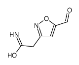 3-Isoxazoleacetamide, 5-formyl- (9CI) Structure
