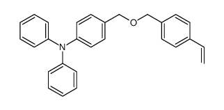 4-[(4-ethenylphenyl)methoxymethyl]-N,N-diphenylaniline结构式