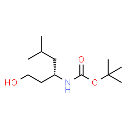 Boc-(S)-3-amino-5-methylhexan-1-ol结构式