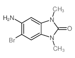 5-氨基-6-溴-1,3-二甲基-1,3-二氢-苯并咪唑-2-酮结构式