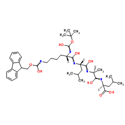 Boc-Lys(Fmoc)-Leu-Ala-Leu-OH结构式