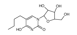 5-butyl-1-[(2R,3R,4S,5R)-3,4-dihydroxy-5-(hydroxymethyl)oxolan-2-yl]pyrimidine-2,4-dione结构式