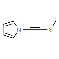 1H-Pyrrole, 1-[(methylthio)ethynyl]- (9CI) structure