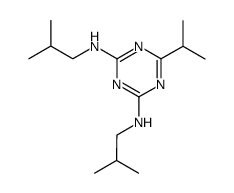 N,N'-diisobutyl-6-isopropyl-[1,3,5]triazine-2,4-diamine Structure