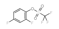 2,4-DIFLUOROPHENYL TRIFLUOROMETHANESULFONATE结构式