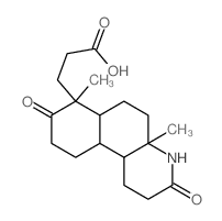 3-(4a,7-dimethyl-3,8-dioxo-1,2,4,5,6,6a,9,10,10a,10b-decahydrobenzo[f]quinolin-7-yl)propanoic acid结构式