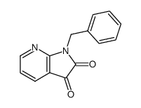 1-benzyl-1H-pyrrolo[2,3-b]pyridine-2,3-dione结构式