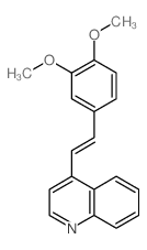 Quinoline,4-[2-(3,4-dimethoxyphenyl)ethenyl]-结构式