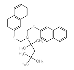 2-Pentanamine,2,4,4-trimethyl-N,N-bis[(2-naphthalenylthio)methyl]- picture