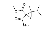 2-Carbamoyl-3-isopropyl-3-methyl-oxirane-2-carboxylic acid ethyl ester Structure