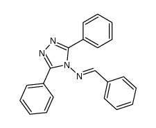 benzylidene-(3,5-diphenyl-[1,2,4]triazol-4-yl)-amine结构式