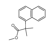 Methyl-2-(1-naphthyl)-2-methylpropionat Structure