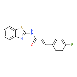 (E)-N-(benzo[d]thiazol-2-yl)-3-(4-fluorophenyl)acrylamide结构式