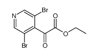 3,5-Dibromo-alpha-oxo-4-pyridineaceticacidethylester结构式