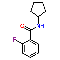N-Cyclopentyl-2-fluorobenzamide结构式