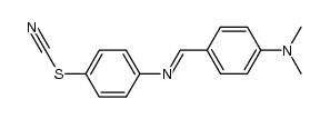 N-[4-Dimethylamino-benzyliden]-4-rhodan-anilin结构式