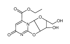 2,2'-anhydro-1-(beta-D-arabinofuranosyl)orotic acid ethyl ester结构式