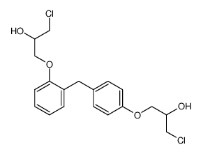 ortho,para-bisphenol F bis(3-chloro-2-hydroxypropyl) ether Structure