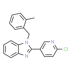 2-(6-CHLORO-3-PYRIDINYL)-1-(2-METHYLBENZYL)-1H-1,3-BENZIMIDAZOLE structure