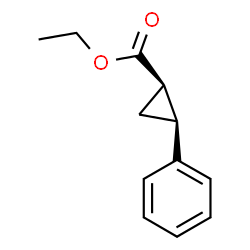 ethyl(1r,2s)-2-phenylcyclopropanecarboxylate Structure