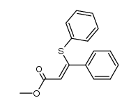 (Z)-methyl 3-phenyl-3-(phenylthio)acrylate结构式