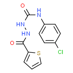 4-(4-CHLOROPHENYL)-1-(2-THIOPHENECARBONYL)SEMICARBAZIDE Structure