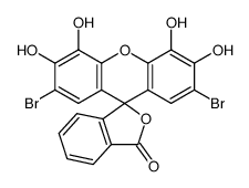 2',7'-dibromo-3',4',5',6'-tetrahydroxy-spiro[phthalan-1,9'-xanthen]-3-one结构式