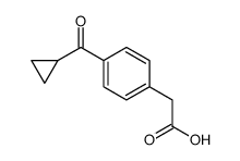 4-(Cyclopropylcarbonyl)benzeneacetic acid Structure